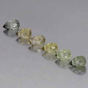 2,22 ct natürliche mehrfarbiger Turmalin-Edelsteine, Briolette, VS