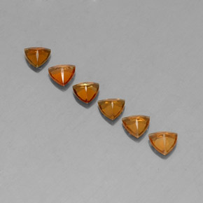  ct natürliche orangefarbener Turmalin-Edelsteine, Trillion, VVS-VS
