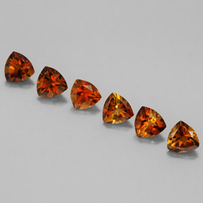  ct natürliche orangefarbener Turmalin-Edelsteine, Trillion, VVS-VS