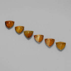  ct natürliche orangefarbener Turmalin-Edelsteine, Trillion, VVS-VS