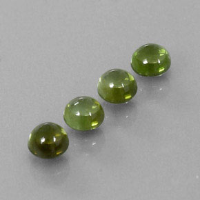  ct natürliche grüner Turmalin-Edelsteine, Rundschliff, Transparent