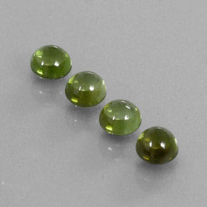  ct natürliche grüner Turmalin-Edelsteine, Rundschliff, Transparent
