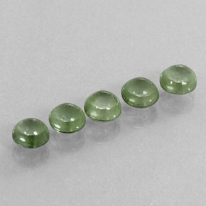  ct natürliche grüner Turmalin-Edelsteine, Rundschliff, Transparent