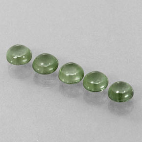  ct natürliche grüner Turmalin-Edelsteine, Rundschliff, Transparent