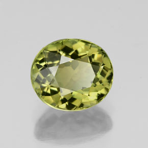 1,76 ctw natürlicher grüner Turmalin, Oval Schliff, VVS