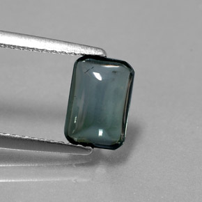 1,37 ctw natürlicher grauer Turmalin, Transparent, Transparent / Lichtdurchlässig