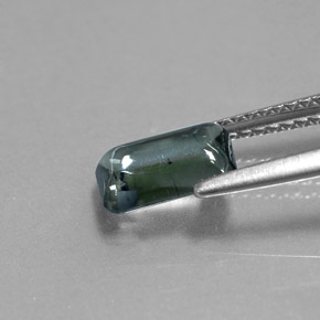 1,37 ctw natürlicher grauer Turmalin, Transparent, Transparent / Lichtdurchlässig