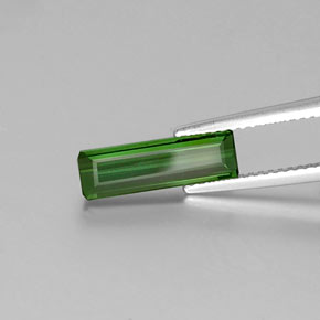 1,60 ctw natürlicher grüner Turmalin, Smaragdschliff, VVS