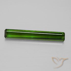 3,45 ctw natürlicher grüner Turmalin, Smaragdschliff, VVS