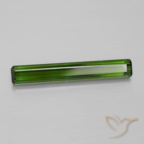 3,45 ctw natürlicher grüner Turmalin, Smaragdschliff, VVS