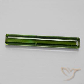 3.44ct Natürlicher dunkelgrün Turmalin, Smaragdschliff, SI