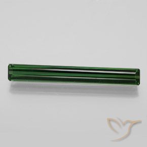 3.19ct Natürlicher Cooles Waldgrün Turmalin, Smaragdschliff, VVS