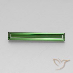 3.10ct Natürlicher Mittelgrün Turmalin, Smaragdschliff, VS