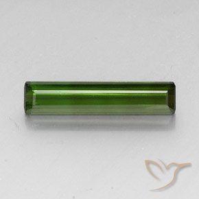 3.52ct Natürlicher dunkelgrün Turmalin, Smaragdschliff, VVS-VS