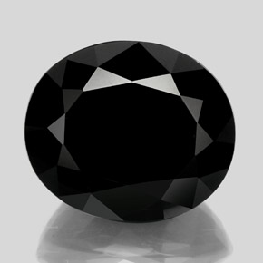 88,82 ctw natürlicher schwarzer Turmalin, Oval Schliff, Lichtundurchlässig
