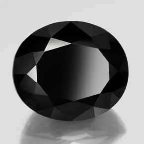 88,82 ctw natürlicher schwarzer Turmalin, Oval Schliff, Lichtundurchlässig