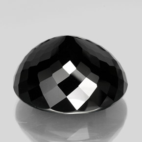 88,82 ctw natürlicher schwarzer Turmalin, Oval Schliff, Lichtundurchlässig