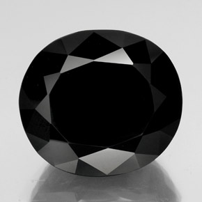 61,64 ctw natürlicher schwarzer Turmalin, Oval Schliff, Lichtundurchlässig