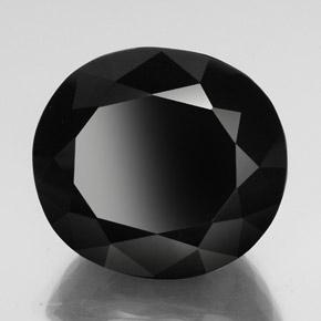 61,64 ctw natürlicher schwarzer Turmalin, Oval Schliff, Lichtundurchlässig