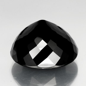 61,64 ctw natürlicher schwarzer Turmalin, Oval Schliff, Lichtundurchlässig