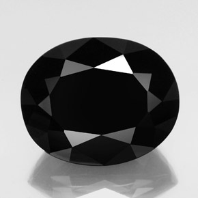 49,27 ctw natürlicher schwarzer Turmalin, Oval Schliff, Lichtundurchlässig