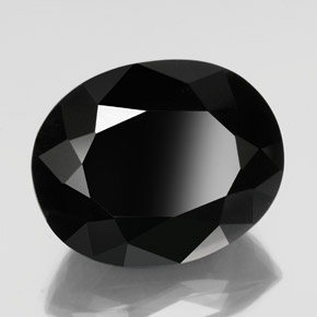 49,27 ctw natürlicher schwarzer Turmalin, Oval Schliff, Lichtundurchlässig