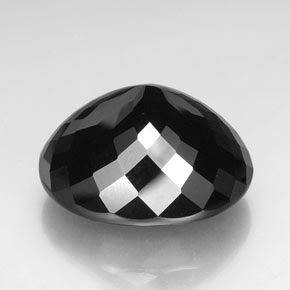 74,70 ctw natürlicher schwarzer Turmalin, Oval Schliff, Lichtundurchlässig