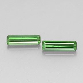  ct natürliche grüner Turmalin-Edelsteine, Smaragdschliff, VS-SI