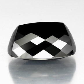 9,17 ctw natürlicher Schörl Turmalin, Kissenschliff, Lichtundurchlässig