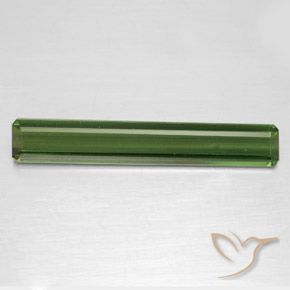 2.98ct Natürlicher Mittelgrün Turmalin, Smaragdschliff, VVS-VS