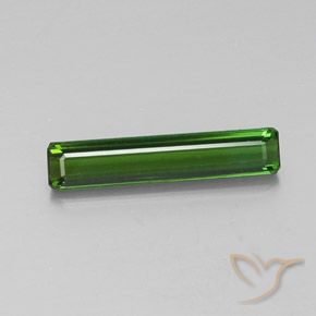 2.13ct Natürlicher Mittel-Dunkelgrün Turmalin, Smaragdschliff, VVS-VS
