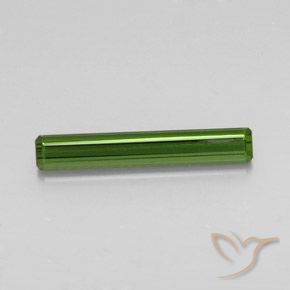 2.77ct Natürlicher dunkelgrün Turmalin, Smaragdschliff, VS