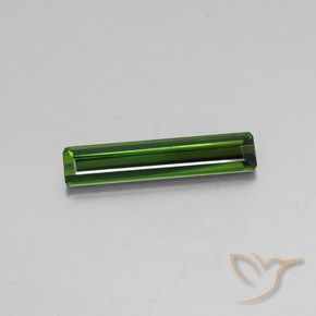 2.66ct Natürlicher dunkelgrün Turmalin, Smaragdschliff, VS