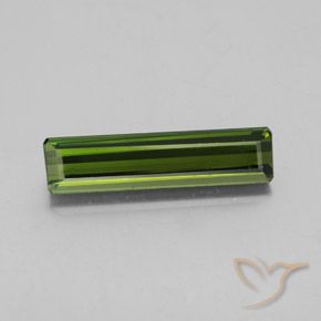 2.49ct Natürlicher Mittelgrün Turmalin, Smaragdschliff, VS
