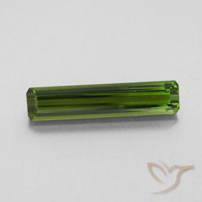2.58ct Natürlicher dunkelgrün Turmalin, Smaragdschliff, VVS