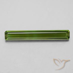 2.14ct Natürlicher dunkelgrün Turmalin, Smaragdschliff, VVS