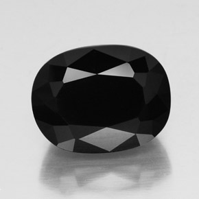 24,64 ctw natürlicher schwarzer Turmalin, Oval Schliff, Lichtundurchlässig