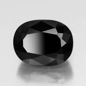 24,64 ctw natürlicher schwarzer Turmalin, Oval Schliff, Lichtundurchlässig