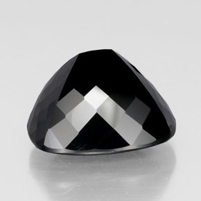 9,17 ctw natürlicher Schörl Turmalin, Kissenschliff, Lichtundurchlässig