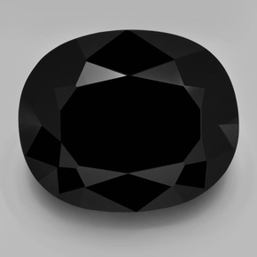 52,89 ctw natürlicher schwarzer Turmalin, Oval Schliff, Lichtundurchlässig