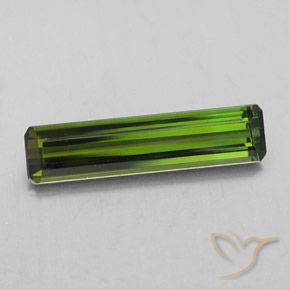 2.18ct Natürlicher Mittelgrün Turmalin, Smaragdschliff, VVS-VS