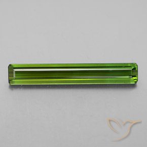 2.98ct Natürlicher gelblich-grün Turmalin, Smaragdschliff, VVS-VS