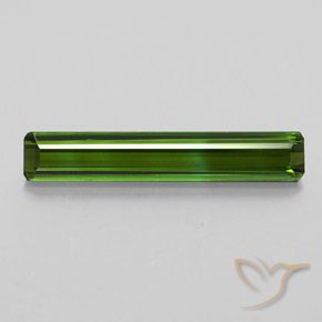 2.29ct Natürlicher Erdiges Grün Turmalin, Smaragdschliff, VVS