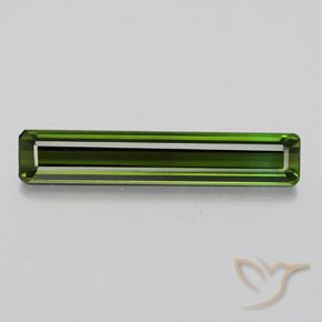 2.34ct Natürlicher dunkelgrün Turmalin, Smaragdschliff, VVS