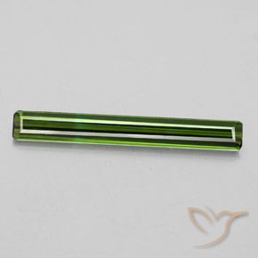 2.08ct Natürlicher dunkelgrün Turmalin, Smaragdschliff, VS