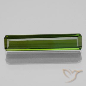 2.40ct Natürlicher dunkelgrün Turmalin, Smaragdschliff, VVS