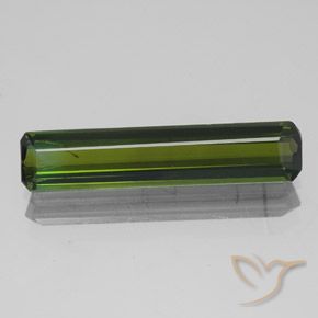 2.56ct Natürlicher tiefgrün Turmalin, Smaragdschliff, SI