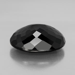 12,00 ctw natürlicher schwarzer Turmalin, Oval Schliff, Lichtundurchlässig