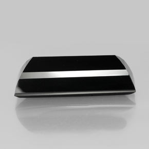 9,17 ctw natürlicher Schörl Turmalin, Baguette, Lichtundurchlässig