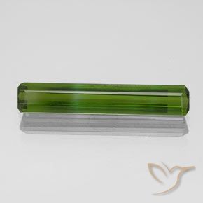 1.55ct Natürlicher dunkelgrün Turmalin, Oktagonschliff, VVS-VS, Photo A